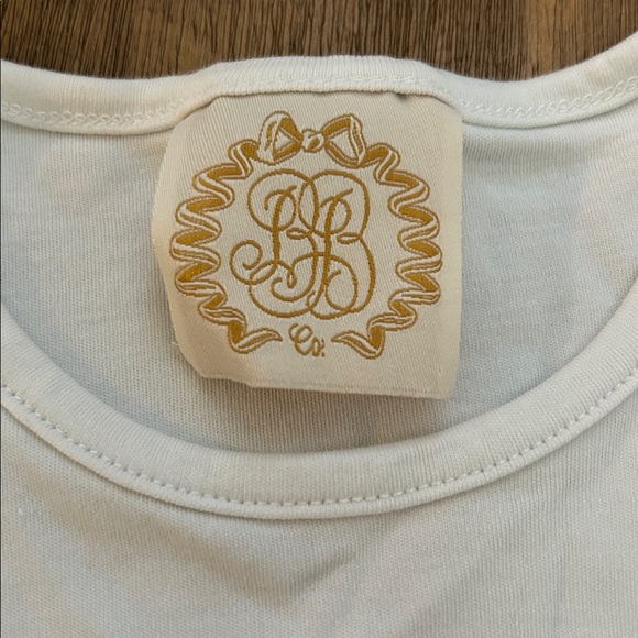 Kids White and Purple Puff Sleeve Tops - Picture 3 of 4